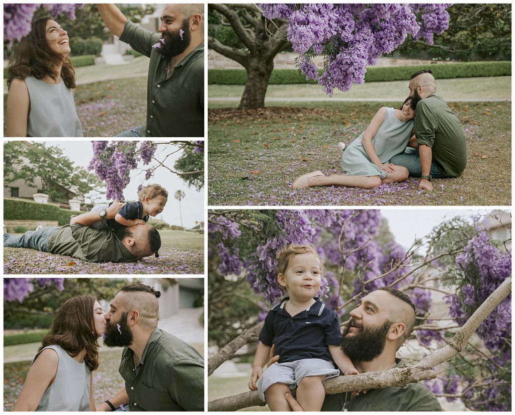 family-enjoys-jacaranda-photosession-photo