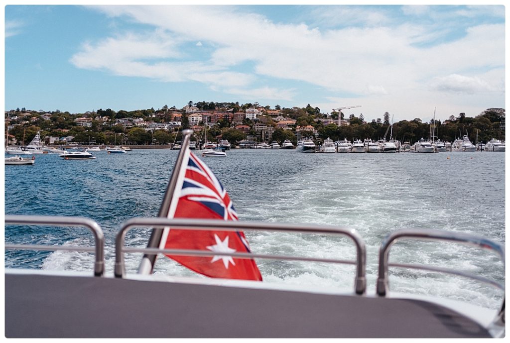 sydney harbour wedding cruise photo