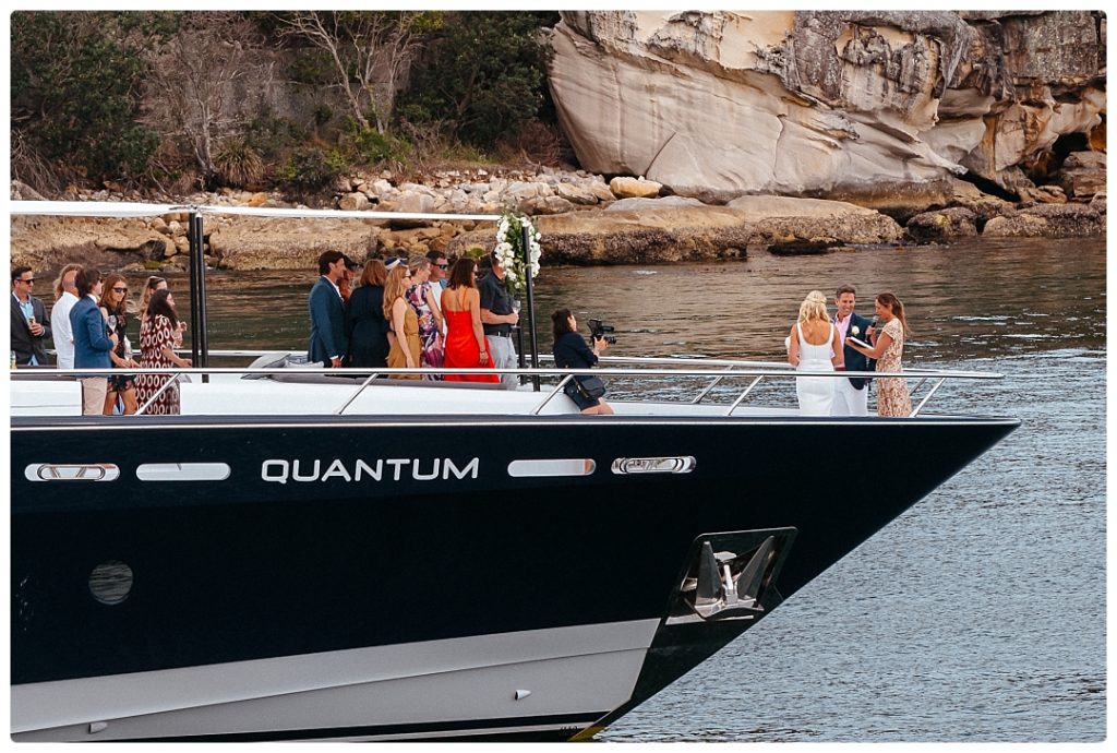 sydney luxury wedding yacht elopement photo